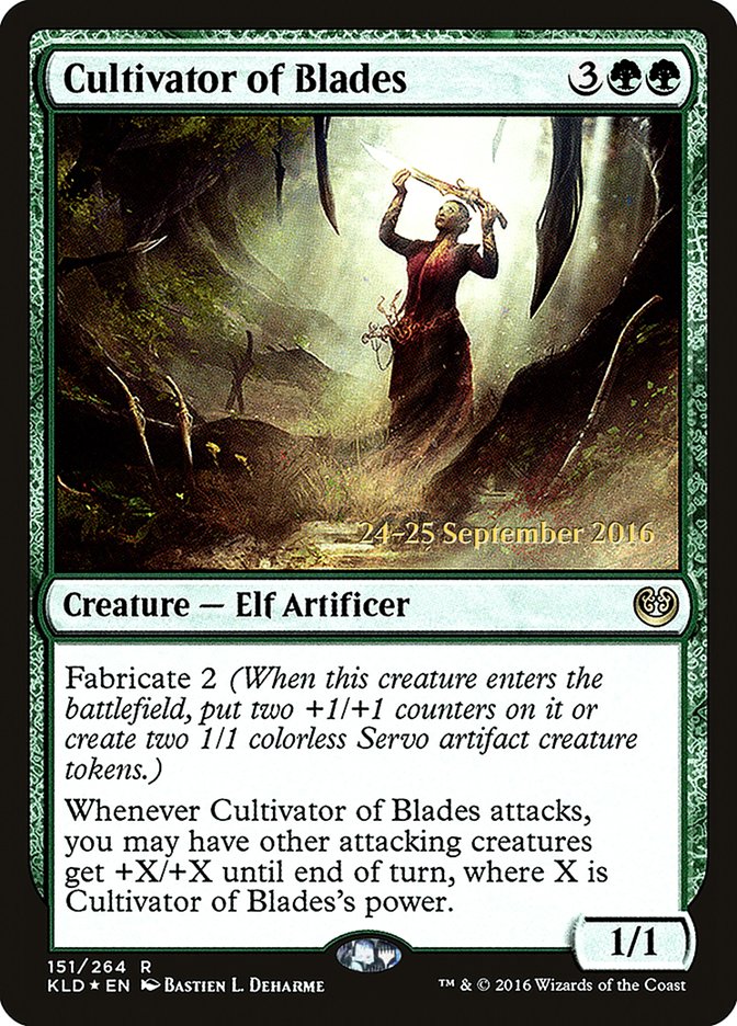 Cultivator of Blades [Kaladesh Prerelease Promos] | Anubis Games and Hobby