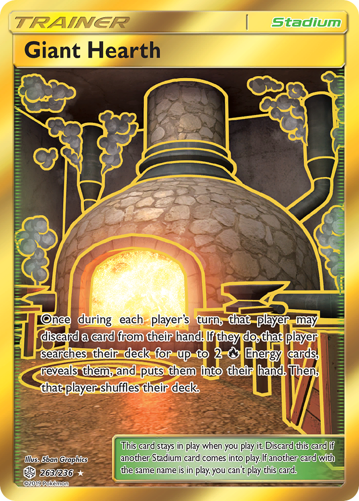 Giant Hearth (263/236) [Sun & Moon: Cosmic Eclipse] | Anubis Games and Hobby