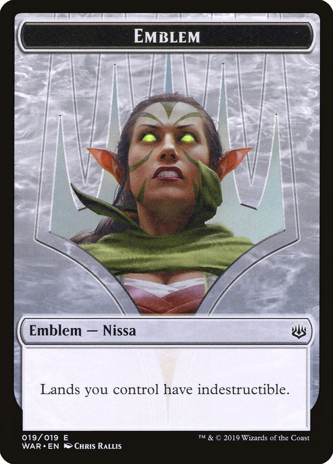 Nissa, Who Shakes the World Emblem [War of the Spark Tokens] | Anubis Games and Hobby