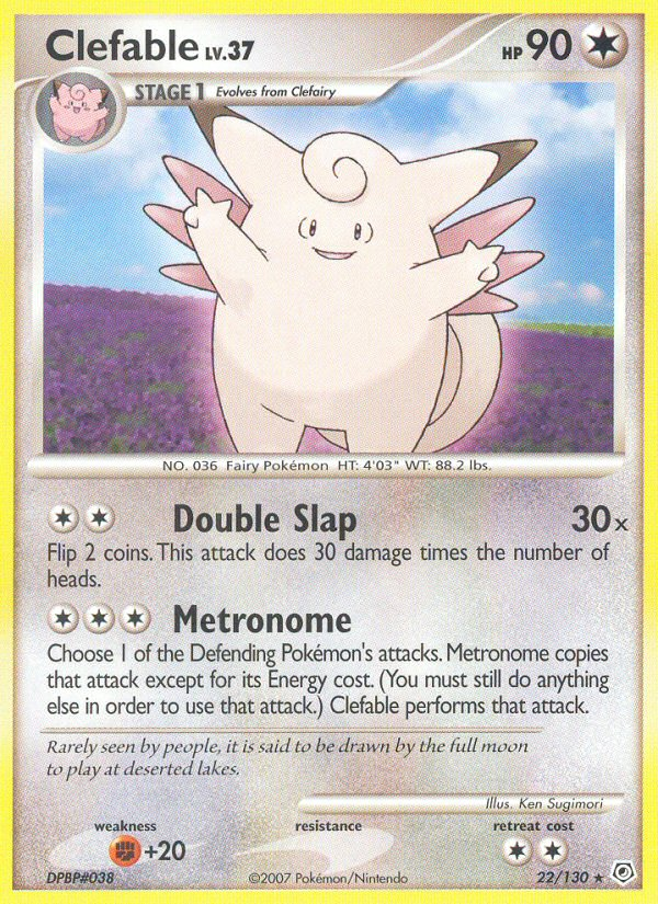 Clefable (22/130) [Diamond & Pearl: Base Set] | Anubis Games and Hobby