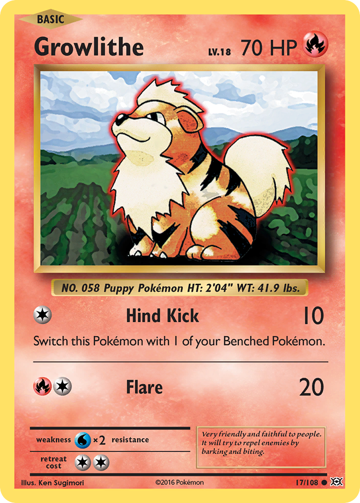 Growlithe (17/108) [XY: Evolutions] | Anubis Games and Hobby