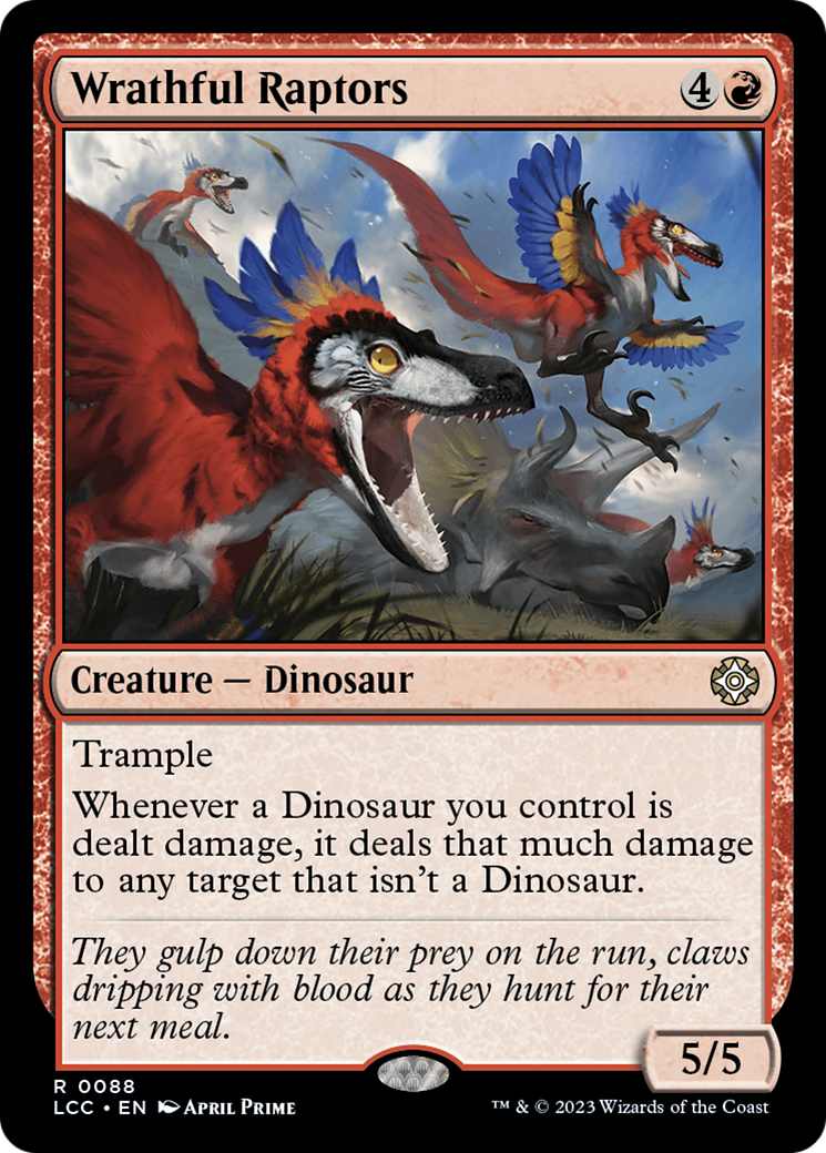 Wrathful Raptors [The Lost Caverns of Ixalan Commander] | Anubis Games and Hobby