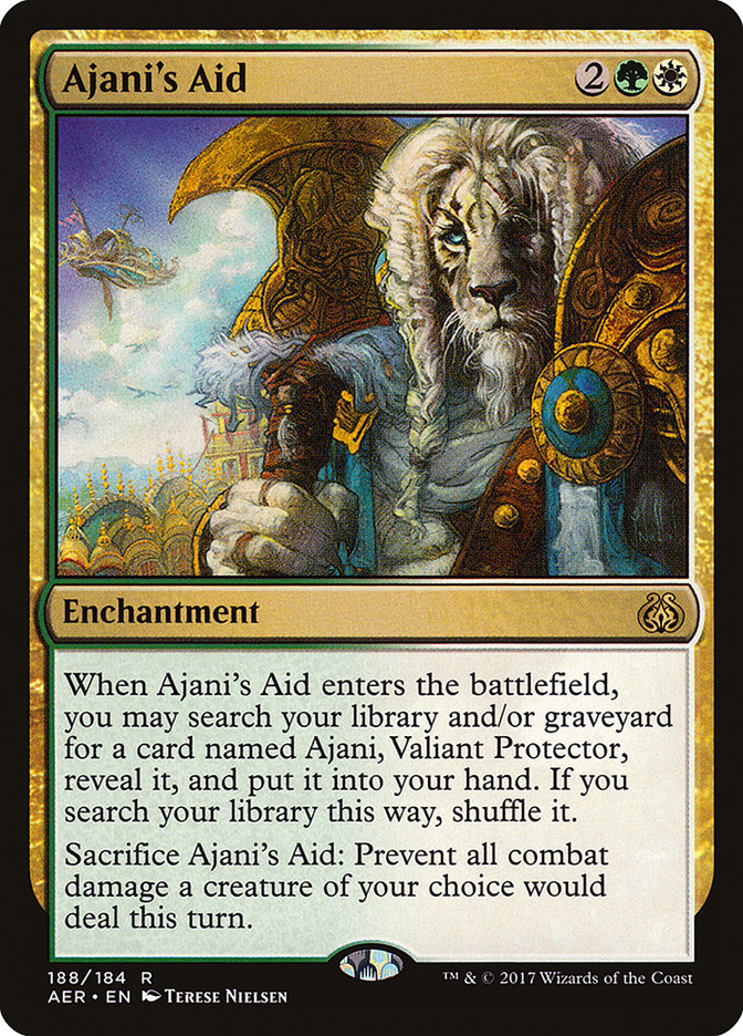 Ajani's Aid [Aether Revolt] | Anubis Games and Hobby