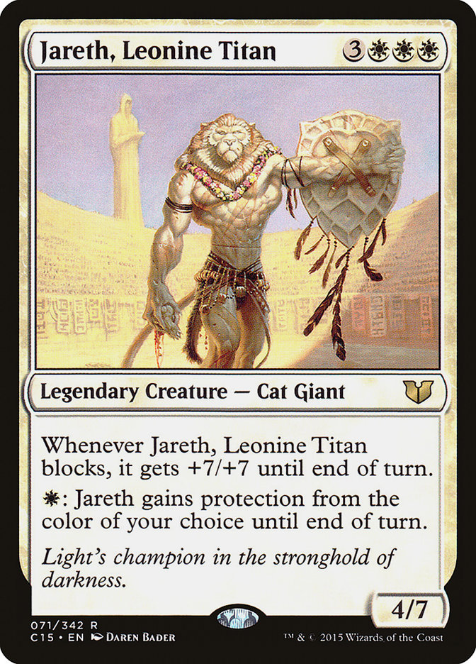 Jareth, Leonine Titan [Commander 2015] | Anubis Games and Hobby