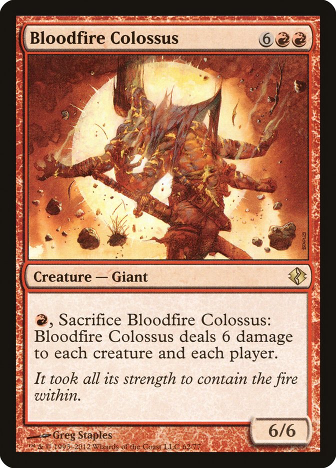 Bloodfire Colossus [Duel Decks: Venser vs. Koth] | Anubis Games and Hobby