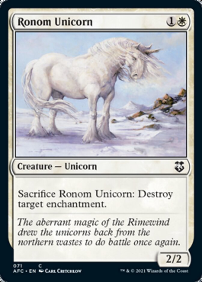 Ronom Unicorn [Dungeons & Dragons: Adventures in the Forgotten Realms Commander] | Anubis Games and Hobby