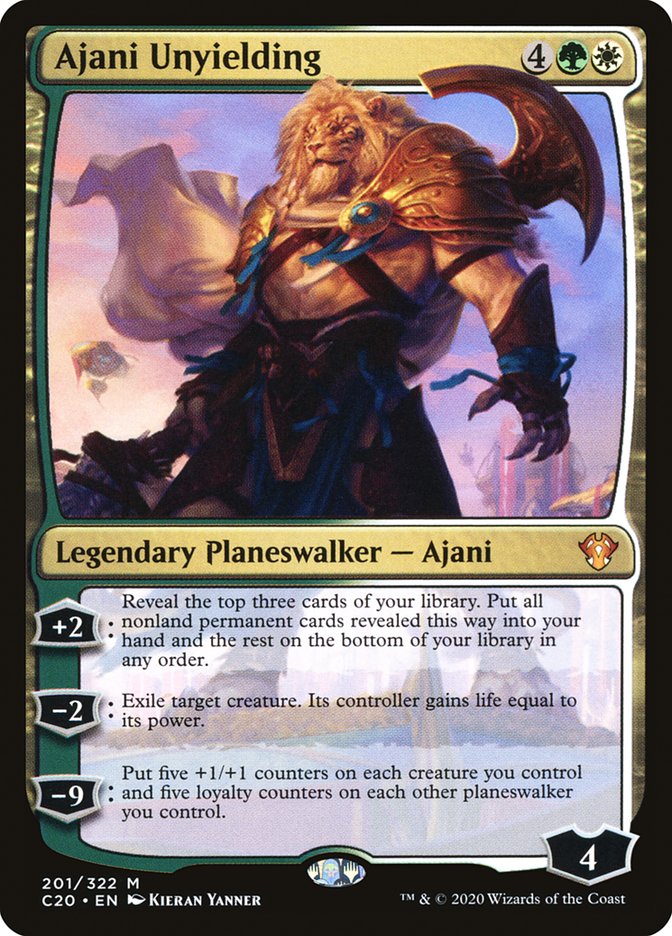 Ajani Unyielding [Commander 2020] | Anubis Games and Hobby