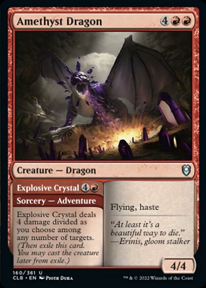 Amethyst Dragon // Explosive Crystal [Commander Legends: Battle for Baldur's Gate] | Anubis Games and Hobby