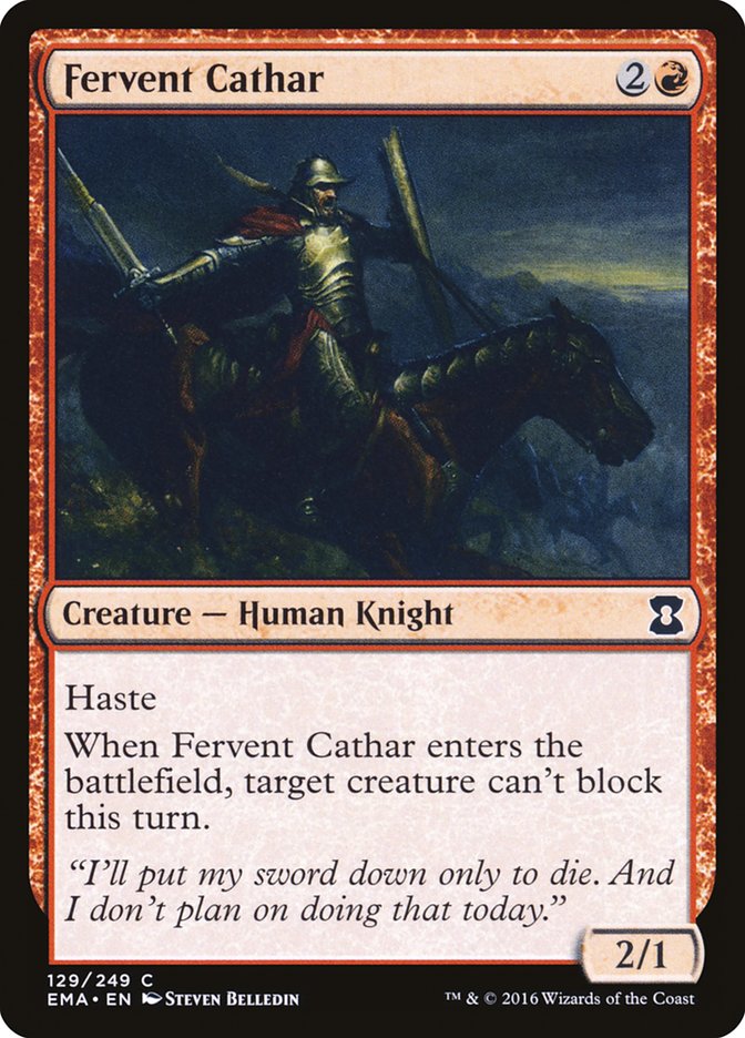 Fervent Cathar [Eternal Masters] | Anubis Games and Hobby