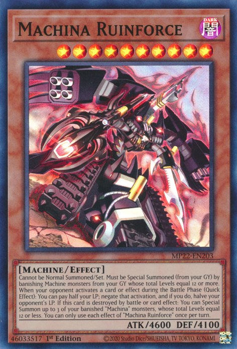 Machina Ruinforce [MP22-EN203] Super Rare | Anubis Games and Hobby