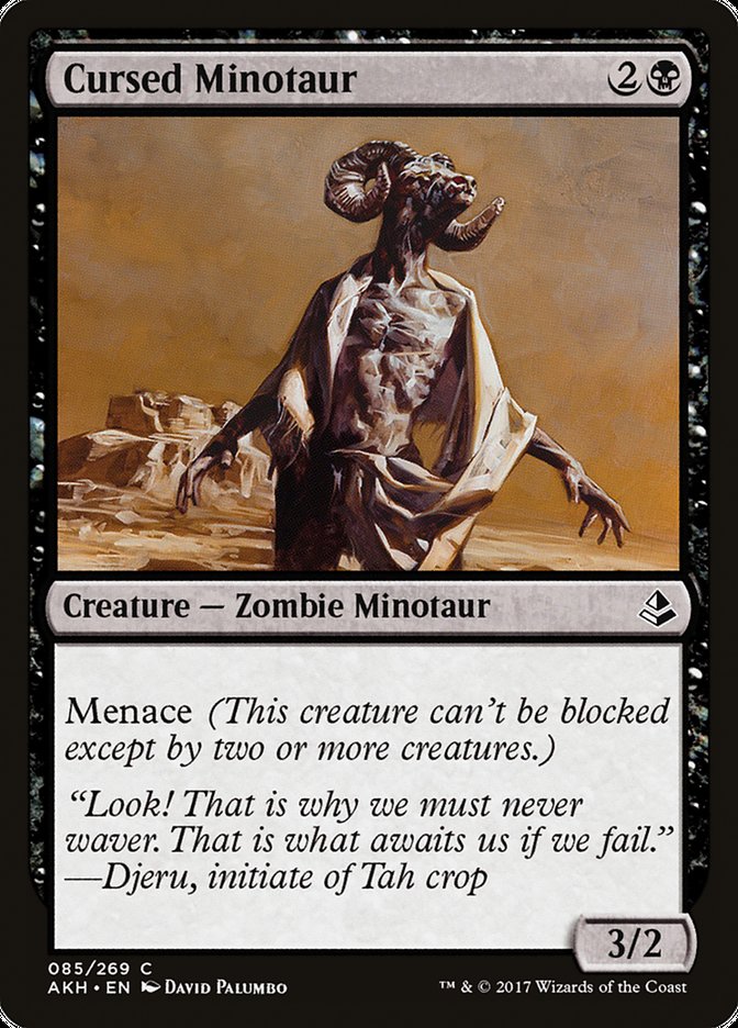 Cursed Minotaur [Amonkhet] | Anubis Games and Hobby