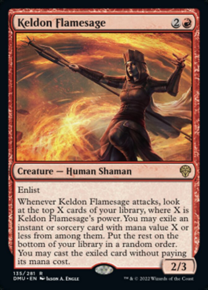 Keldon Flamesage [Dominaria United] | Anubis Games and Hobby