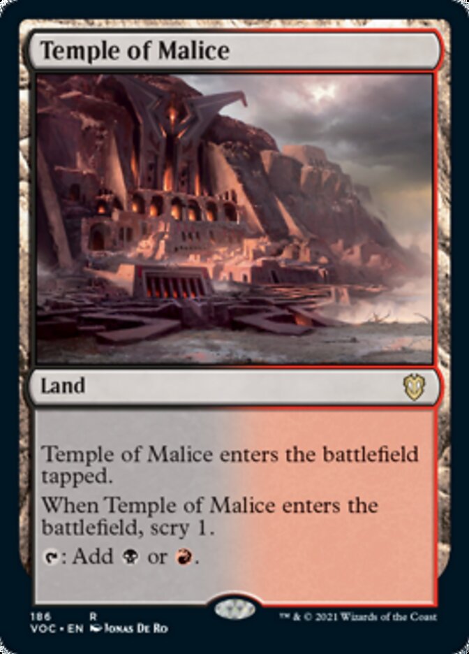 Temple of Malice [Innistrad: Crimson Vow Commander] | Anubis Games and Hobby