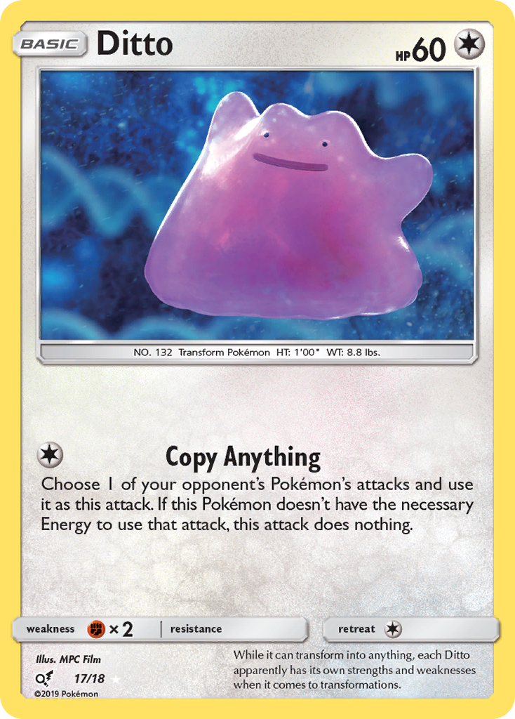 Ditto (17/18) [Sun & Moon: Detective Pikachu] | Anubis Games and Hobby