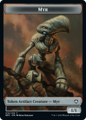 Myr // Servo Double-Sided Token [The Brothers' War Commander Tokens] | Anubis Games and Hobby