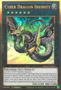 Cyber Dragon Infinity (Alternate Art) [MAGO-EN033] Gold Rare | Anubis Games and Hobby