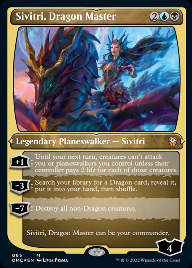 Sivitri, Dragon Master (Foil Etched) [Dominaria United Commander] | Anubis Games and Hobby