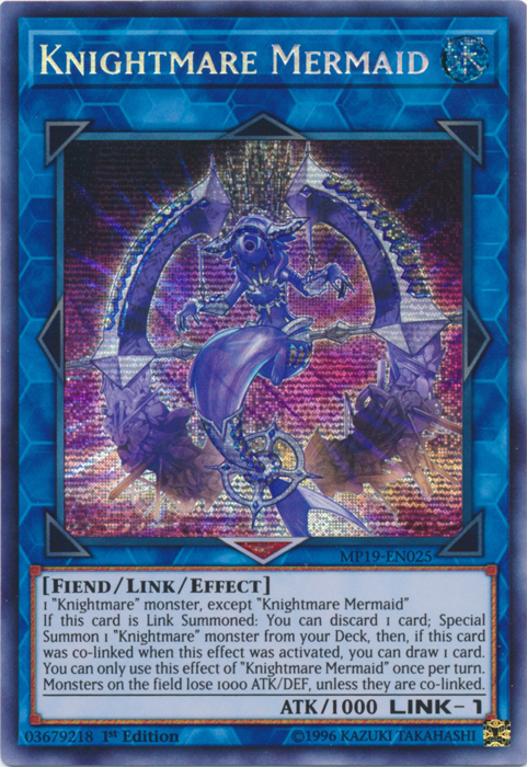 Knightmare Mermaid [MP19-EN025] Prismatic Secret Rare | Anubis Games and Hobby