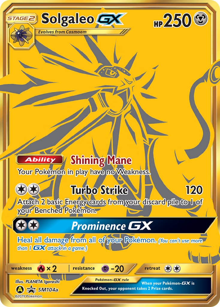 Solgaleo GX (SM104a) [Sun & Moon: Black Star Promos] | Anubis Games and Hobby