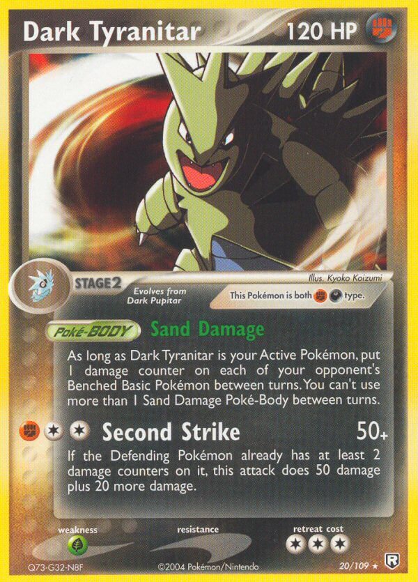 Dark Tyranitar (20/109) (Theme Deck Exclusive) [EX: Team Rocket Returns] | Anubis Games and Hobby