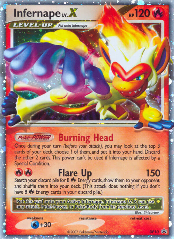 Infernape LV.X (DP10) [Diamond & Pearl: Black Star Promos] | Anubis Games and Hobby