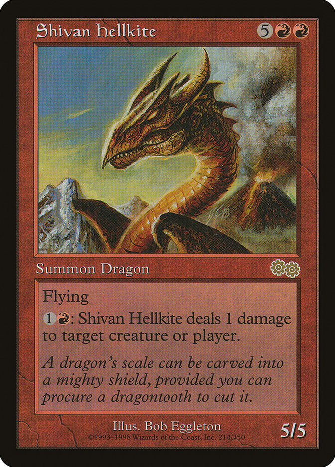 Shivan Hellkite [Urza's Saga] | Anubis Games and Hobby