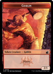 Spirit (0018) // Goblin (0009) Double-Sided Token [Ravnica Remastered Tokens] | Anubis Games and Hobby