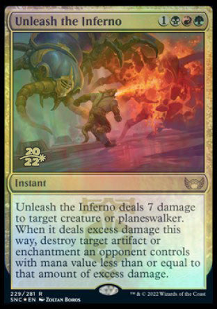 Unleash the Inferno [Streets of New Capenna Prerelease Promos] | Anubis Games and Hobby