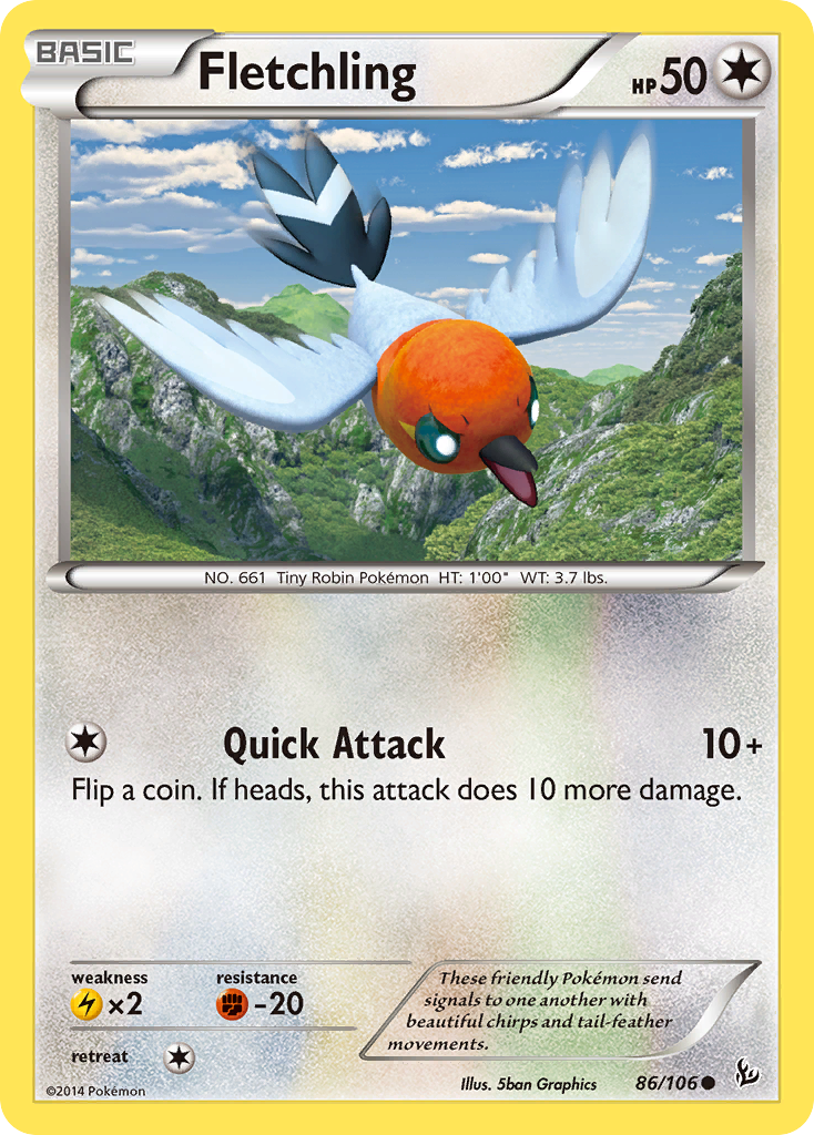 Fletchling (86/106) [XY: Flashfire] | Anubis Games and Hobby