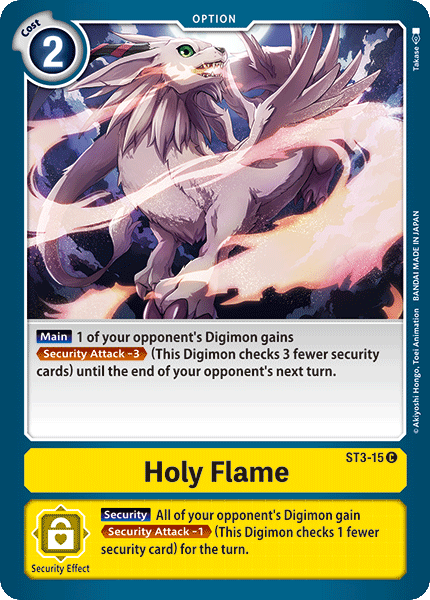 Holy Flame [ST3-15] [Starter Deck: Heaven's Yellow] | Anubis Games and Hobby