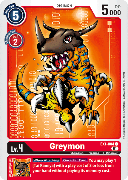 Greymon [EX1-004] [Classic Collection] | Anubis Games and Hobby