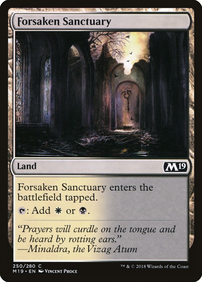 Forsaken Sanctuary [Core Set 2019] | Anubis Games and Hobby