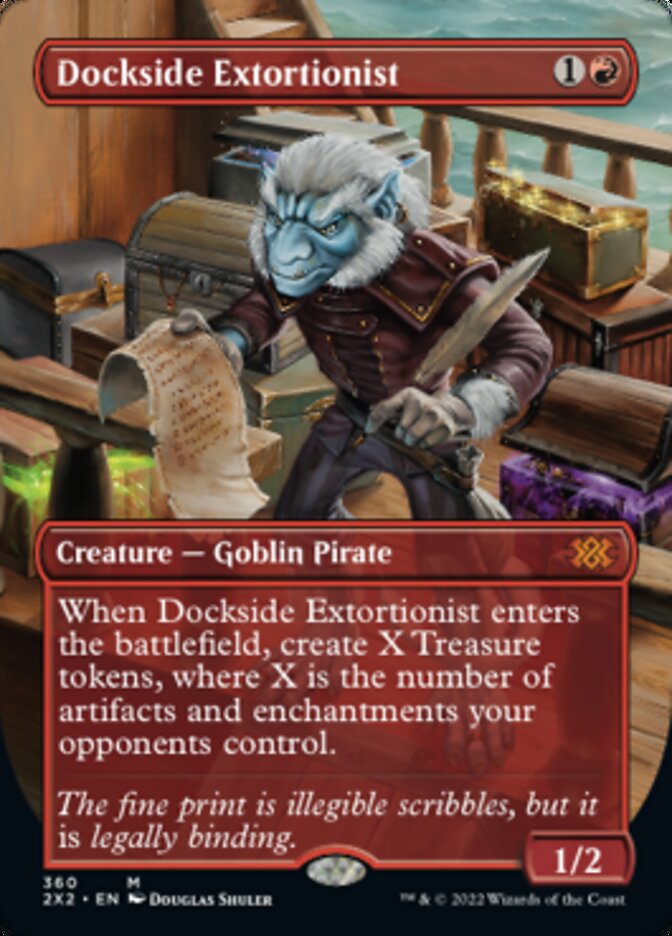 Dockside Extortionist (Borderless Alternate Art) [Double Masters 2022] | Anubis Games and Hobby