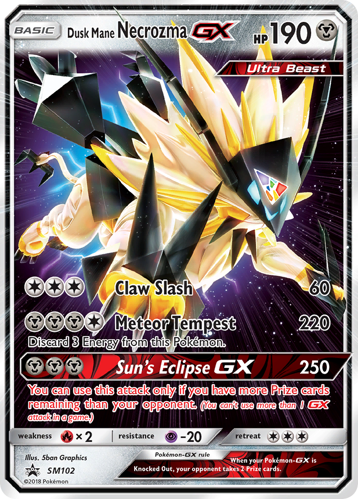 Dusk Mane Necrozma GX (SM102) [Sun & Moon: Black Star Promos] | Anubis Games and Hobby