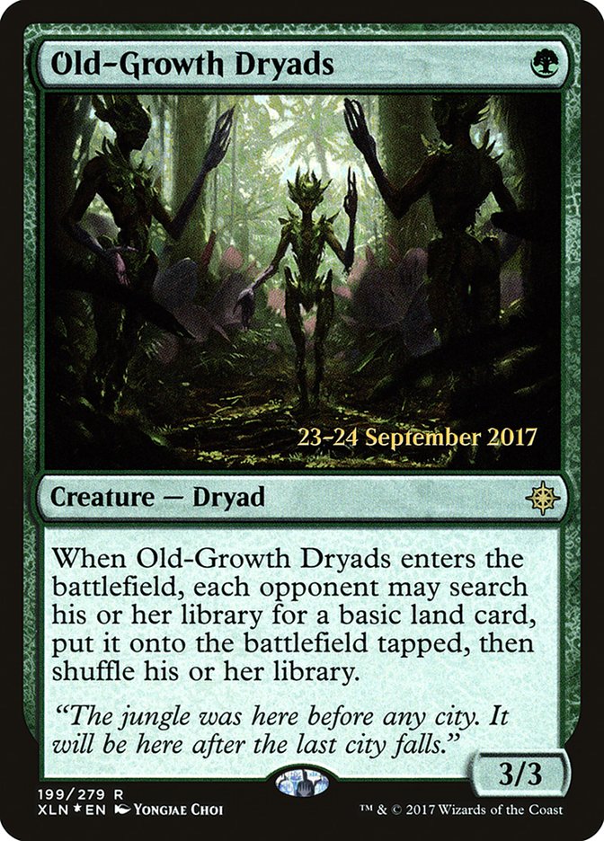 Old-Growth Dryads [Ixalan Prerelease Promos] | Anubis Games and Hobby