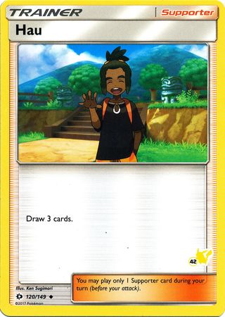 Hau (120/149) (Pikachu Stamp #42) [Battle Academy 2020] | Anubis Games and Hobby