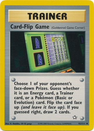 Card-Flip Game (92/111) [Neo Genesis Unlimited] | Anubis Games and Hobby