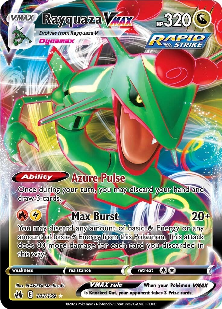 Rayquaza VMAX (101/159) (101) [Sword & Shield: Crown Zenith] | Anubis Games and Hobby