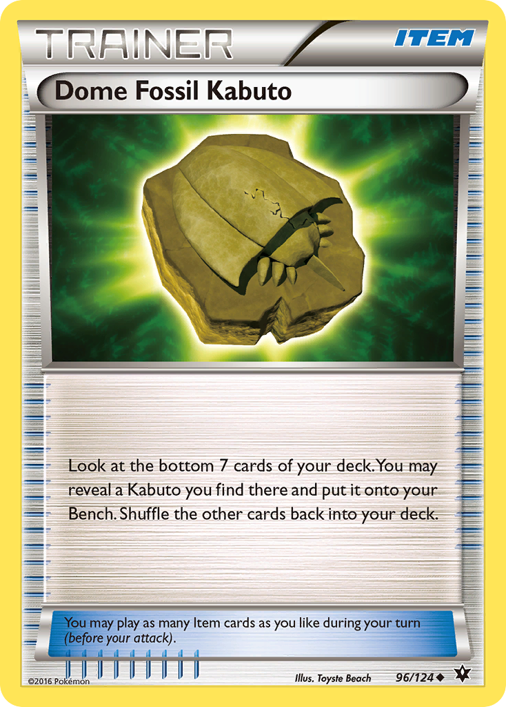 Dome Fossil Kabuto (96/124) [XY: Fates Collide] | Anubis Games and Hobby