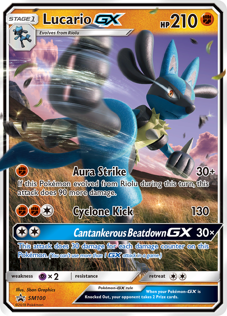 Lucario GX (SM100) [Sun & Moon: Black Star Promos] | Anubis Games and Hobby