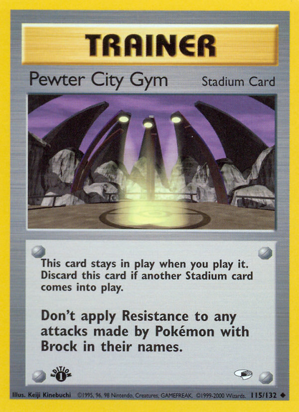 Pewter City Gym (115/132) [Gym Heroes 1st Edition] | Anubis Games and Hobby