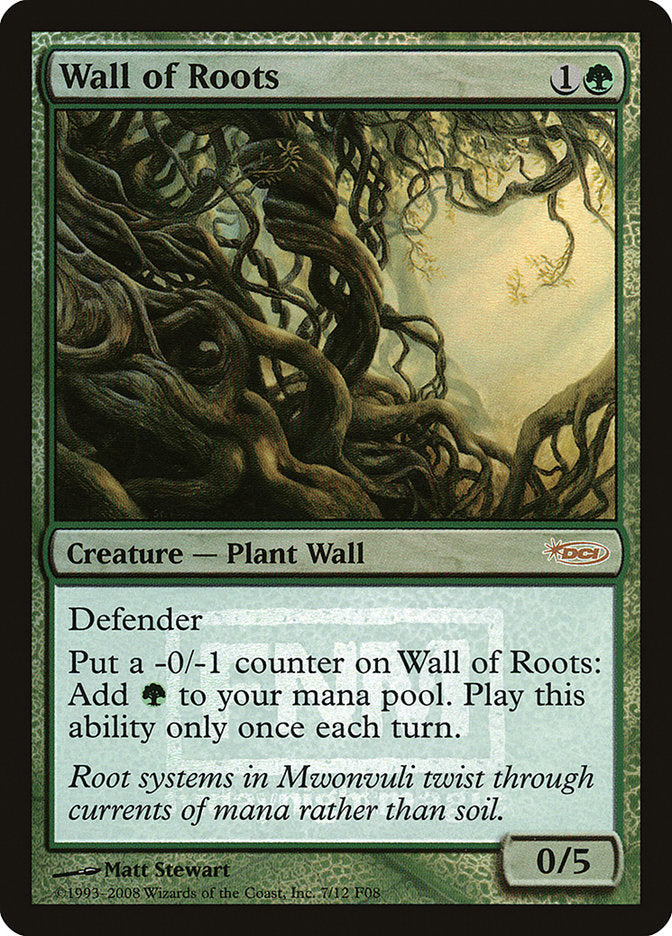 Wall of Roots [Friday Night Magic 2008] | Anubis Games and Hobby