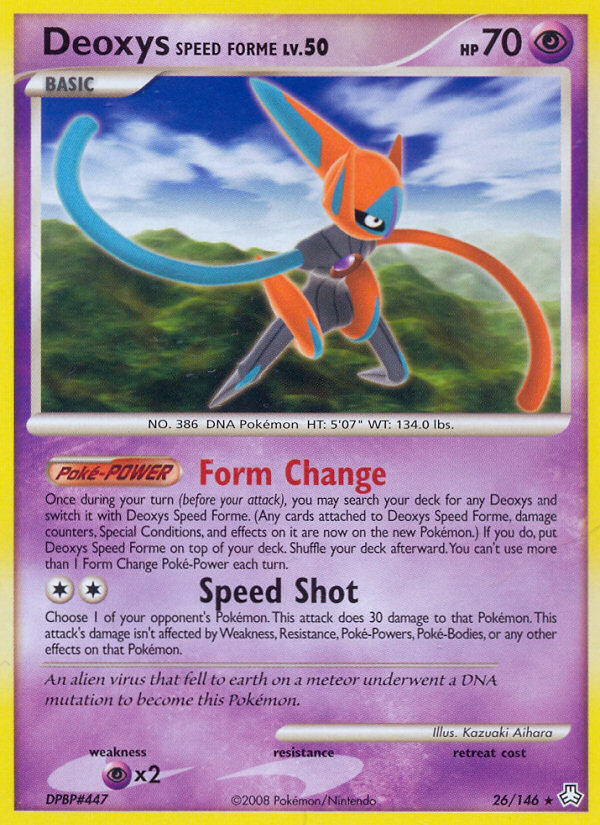 Deoxys Speed Forme (26/146) [Diamond & Pearl: Legends Awakened] | Anubis Games and Hobby