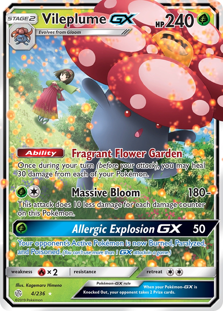 Vileplume GX (4/236) [Sun & Moon: Cosmic Eclipse] | Anubis Games and Hobby