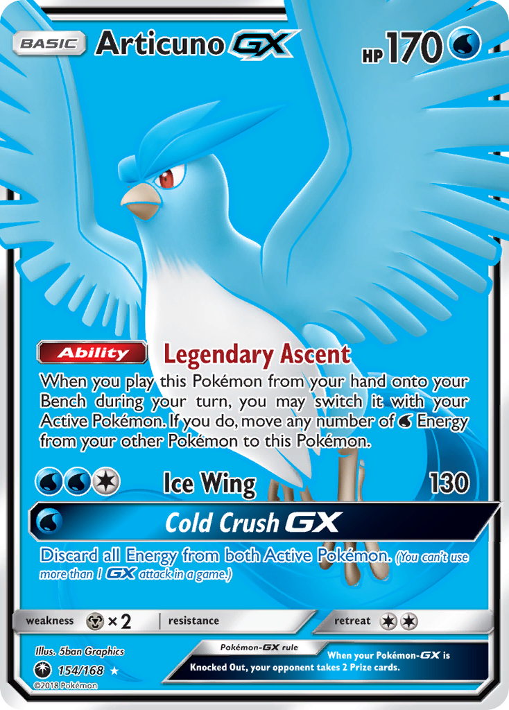 Articuno GX (154/168) [Sun & Moon: Celestial Storm] | Anubis Games and Hobby