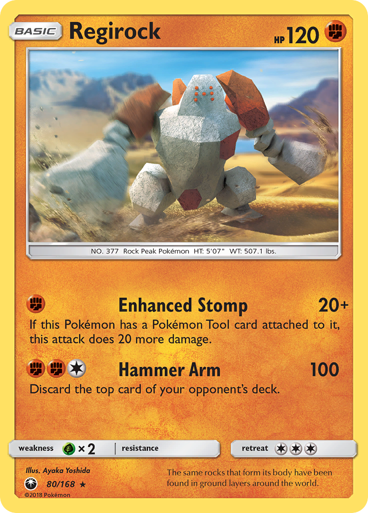 Regirock (80/168) [Sun & Moon: Celestial Storm] | Anubis Games and Hobby