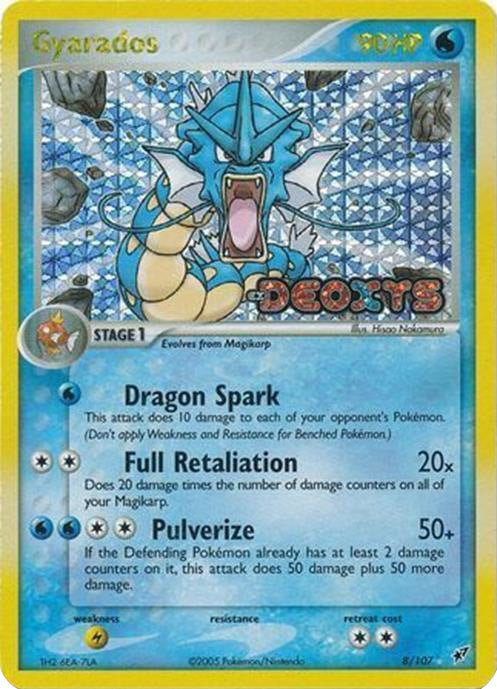 Gyarados (8/107) (Stamped) [EX: Deoxys] | Anubis Games and Hobby