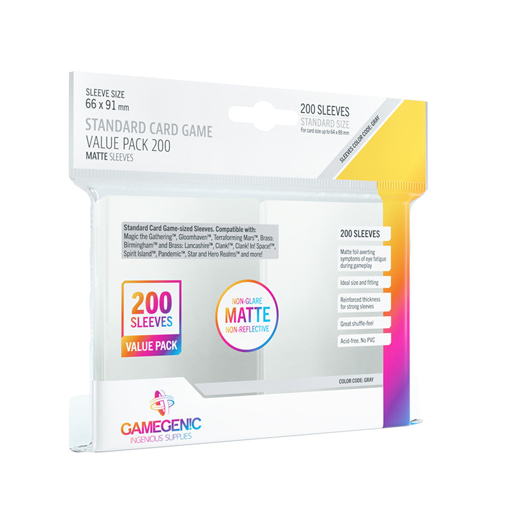 Value Pack Standard Matte Sleeves | Anubis Games and Hobby
