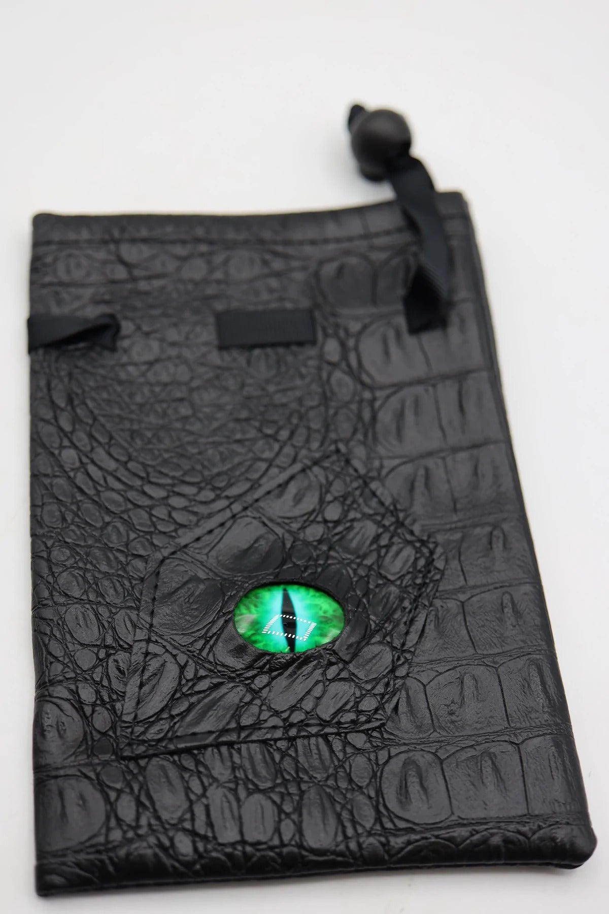 Leatherette Dice Bag - Jade Dragon Eye | Anubis Games and Hobby