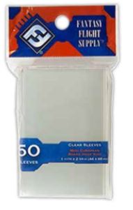 Fantasy Flight Supply Mini European Board Game Sleeves (50) (Red) | Anubis Games and Hobby